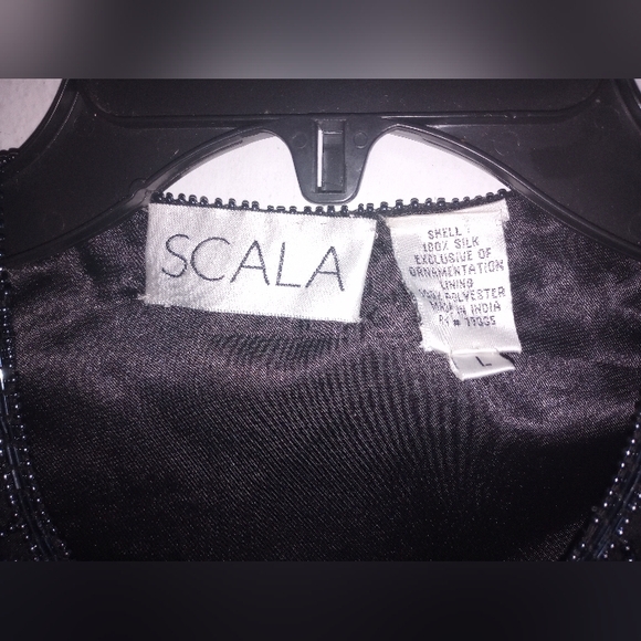 SCALA Silk beaded & sequined jacket blazer - Picture 7 of 12